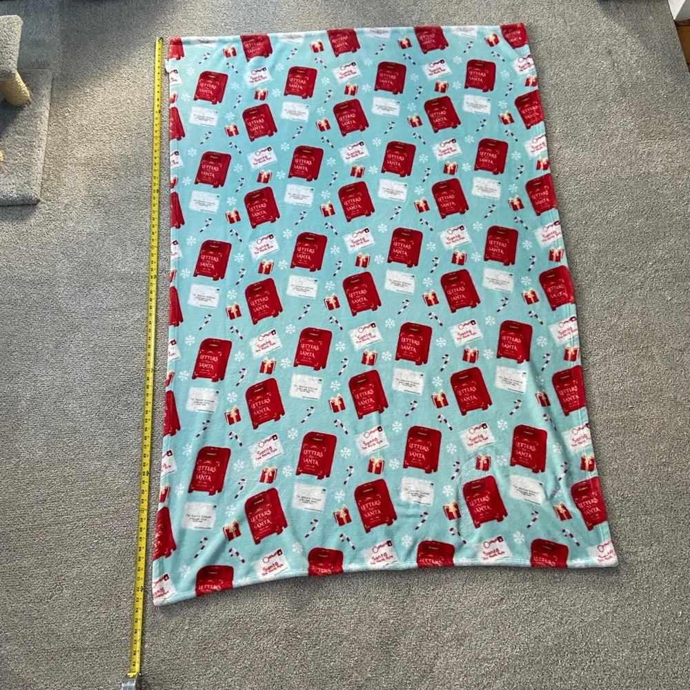 Artisan Christmas Letters to Santa Throw Blanket